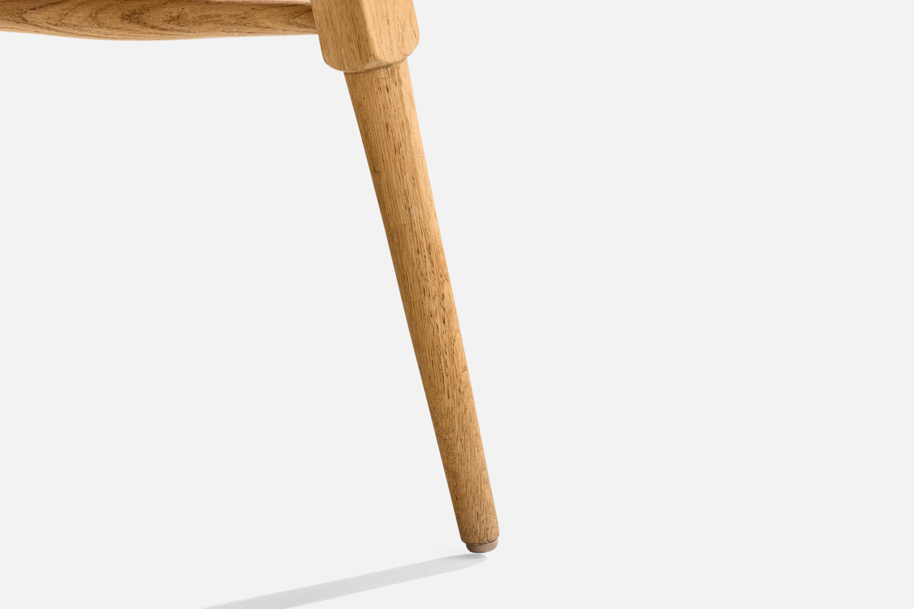 Mid-Century Modern Chaise d'appoint de designer danois, Oak Oak, Fabrice, Danemark, années 1960 en vente