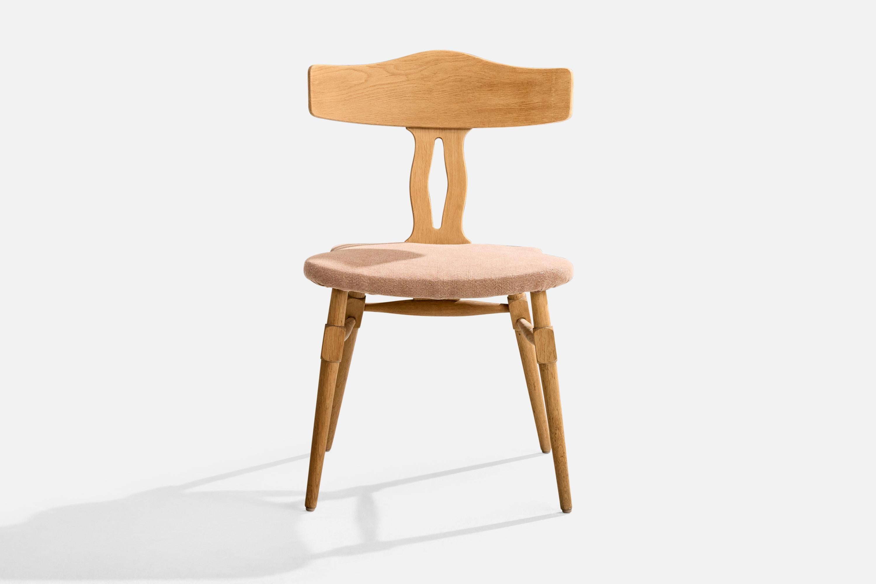 Danois Chaise d'appoint de designer danois, Oak Oak, Fabrice, Danemark, années 1960 en vente