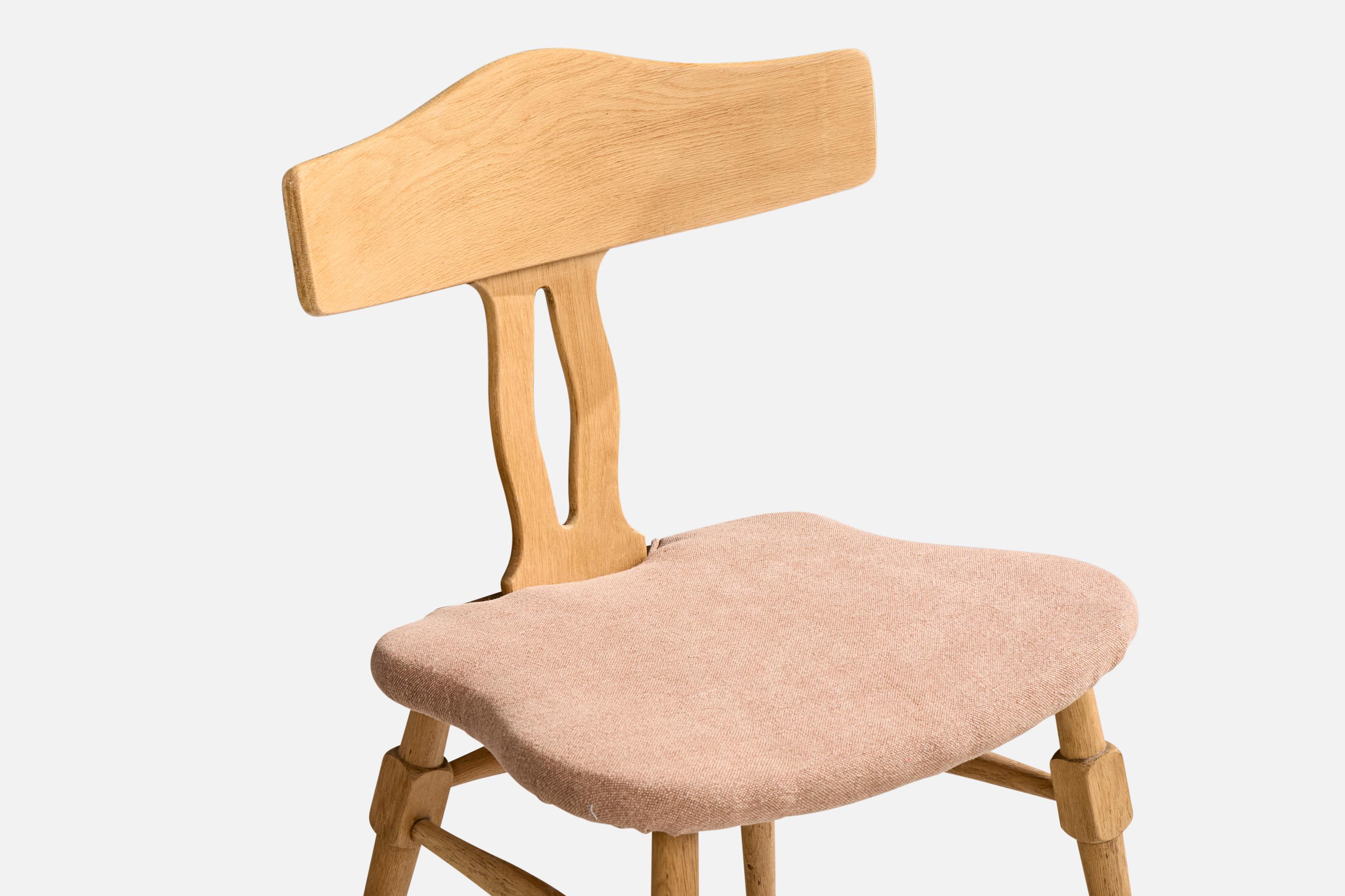 Chaise d'appoint de designer danois, Oak Oak, Fabrice, Danemark, années 1960 en vente 1