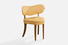 Chaise d'appoint de designer danois, Wood, Fabrice, Danemark, années 1940