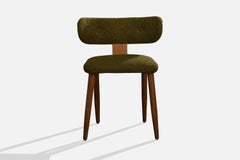 Danish Designer, Side Chair, Wood, Fabric, Denmark, 1950s