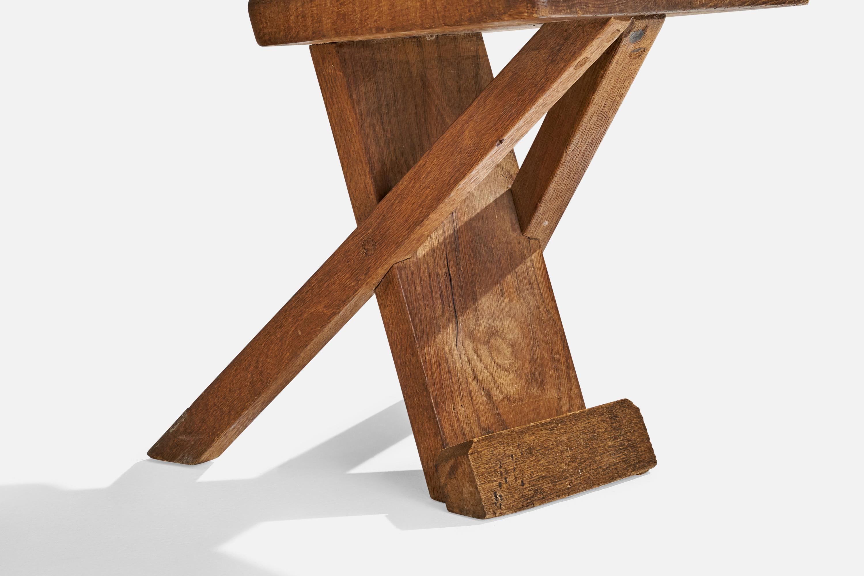 Danish Designer, Side Chairs, Oak, Denmark, 1920s For Sale 5