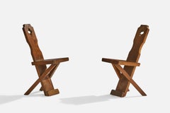 Danish Designer, Side Chairs, Oak, Denmark, 1920s