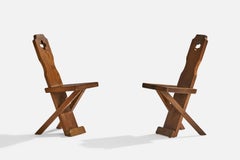 Danish Designer, Side Chairs, Oak, Denmark, 1920s