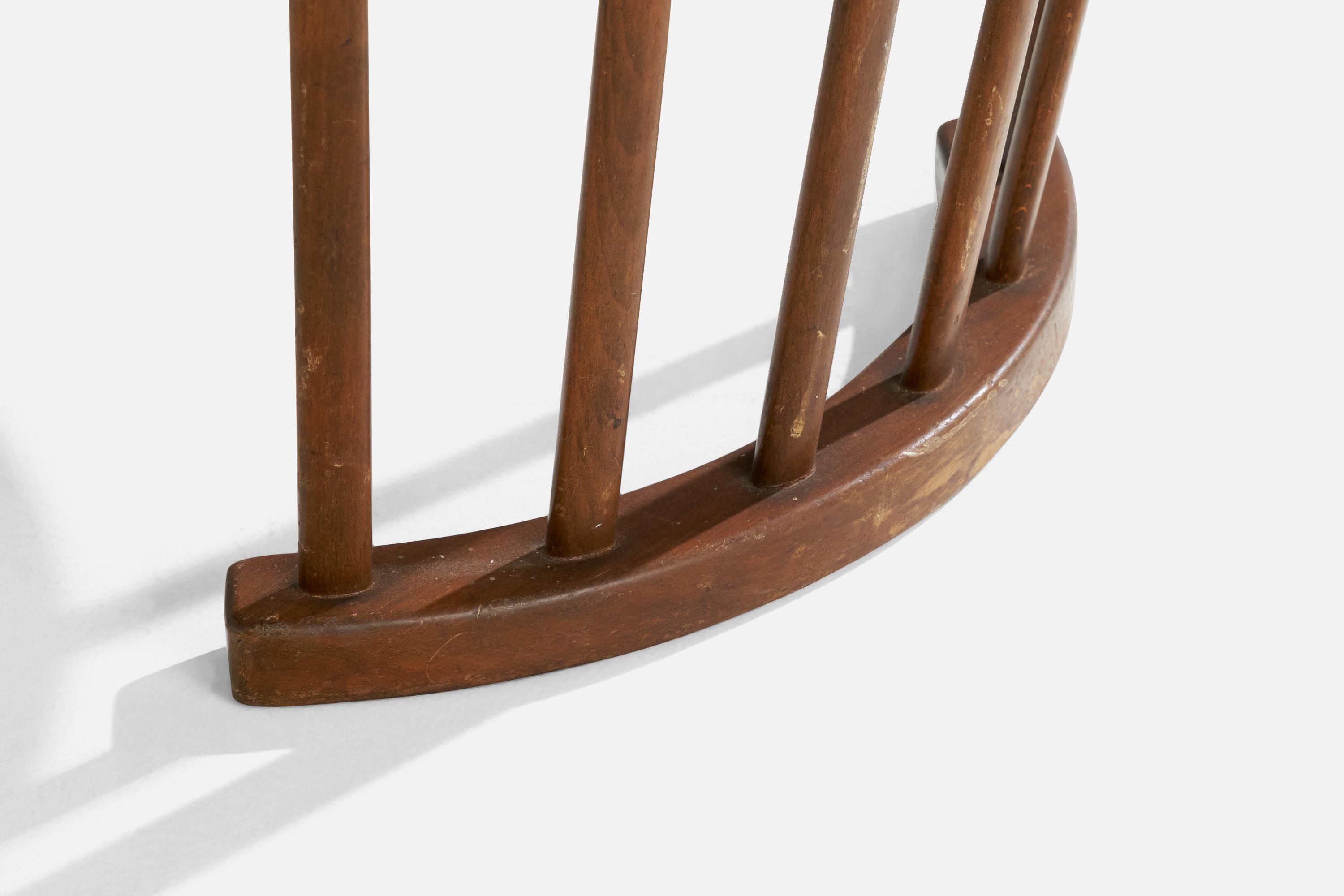 Danois Designer danois, table d'appoint, verre, Wood, Danemark, années 1940 en vente