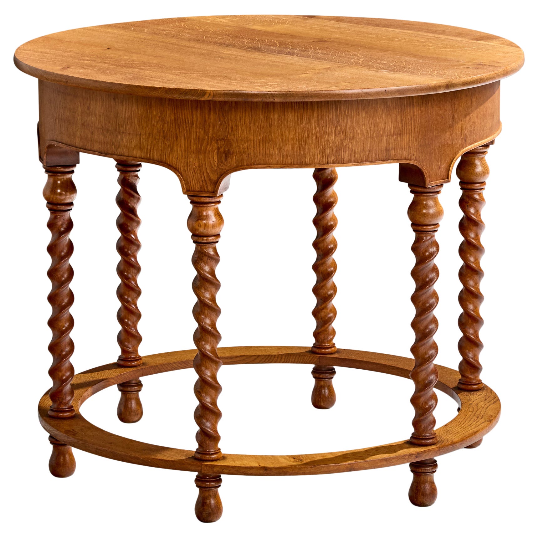 Dänischer Designer, Beistelltisch, Eiche, Dänemark, 1920er Jahre