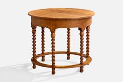 Dänischer Designer, Beistelltisch, Eiche, Dänemark, 1920er Jahre
