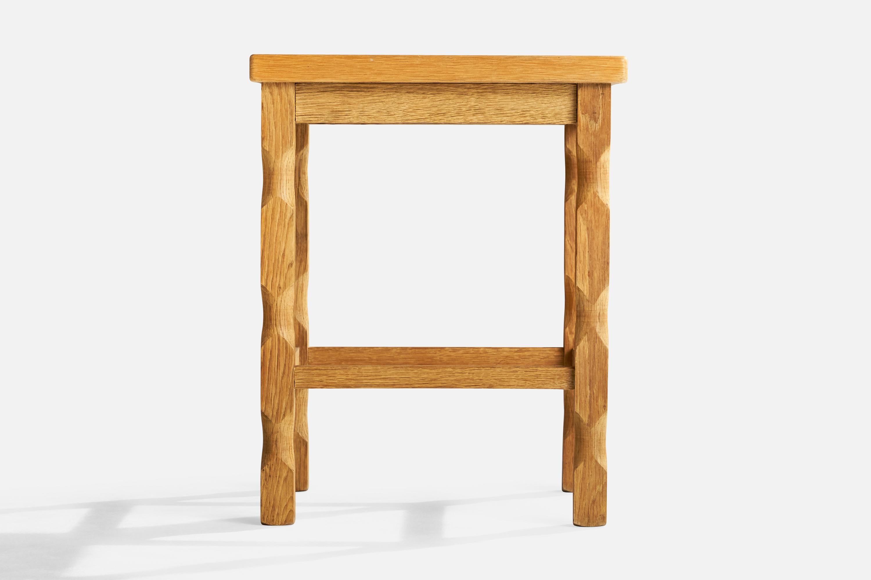 Diseñador danés, Mesa auxiliar, Roble, Dinamarca, Años 1960 Danés en venta