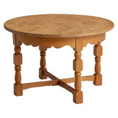 Danish Designer, Side Table, Oak, Denmark, 1960s