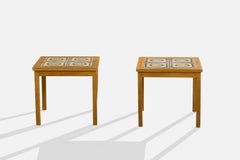 Designer danese, Tavolini, Oak, Ceramica, Danimarca, anni '60