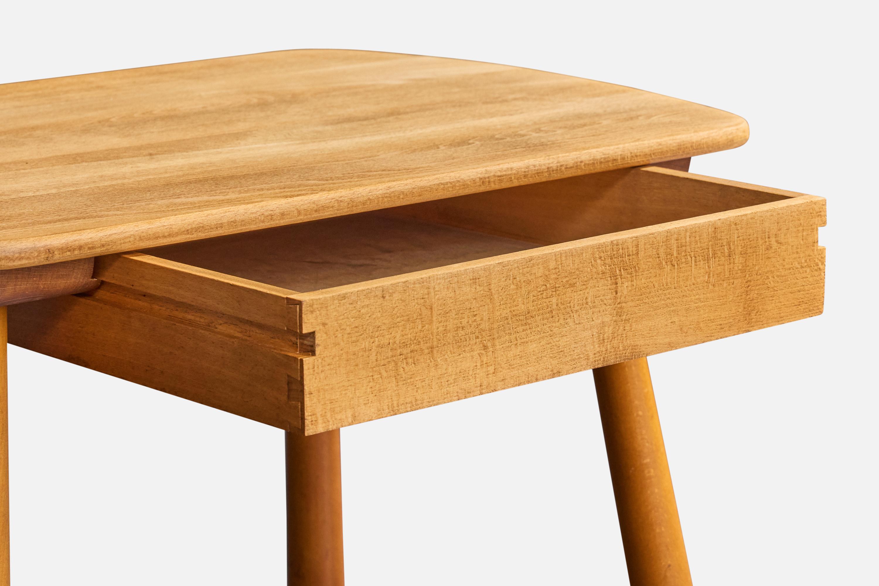 Danish Designer, Side Tables, Oak, Denmark, 1950s For Sale 3