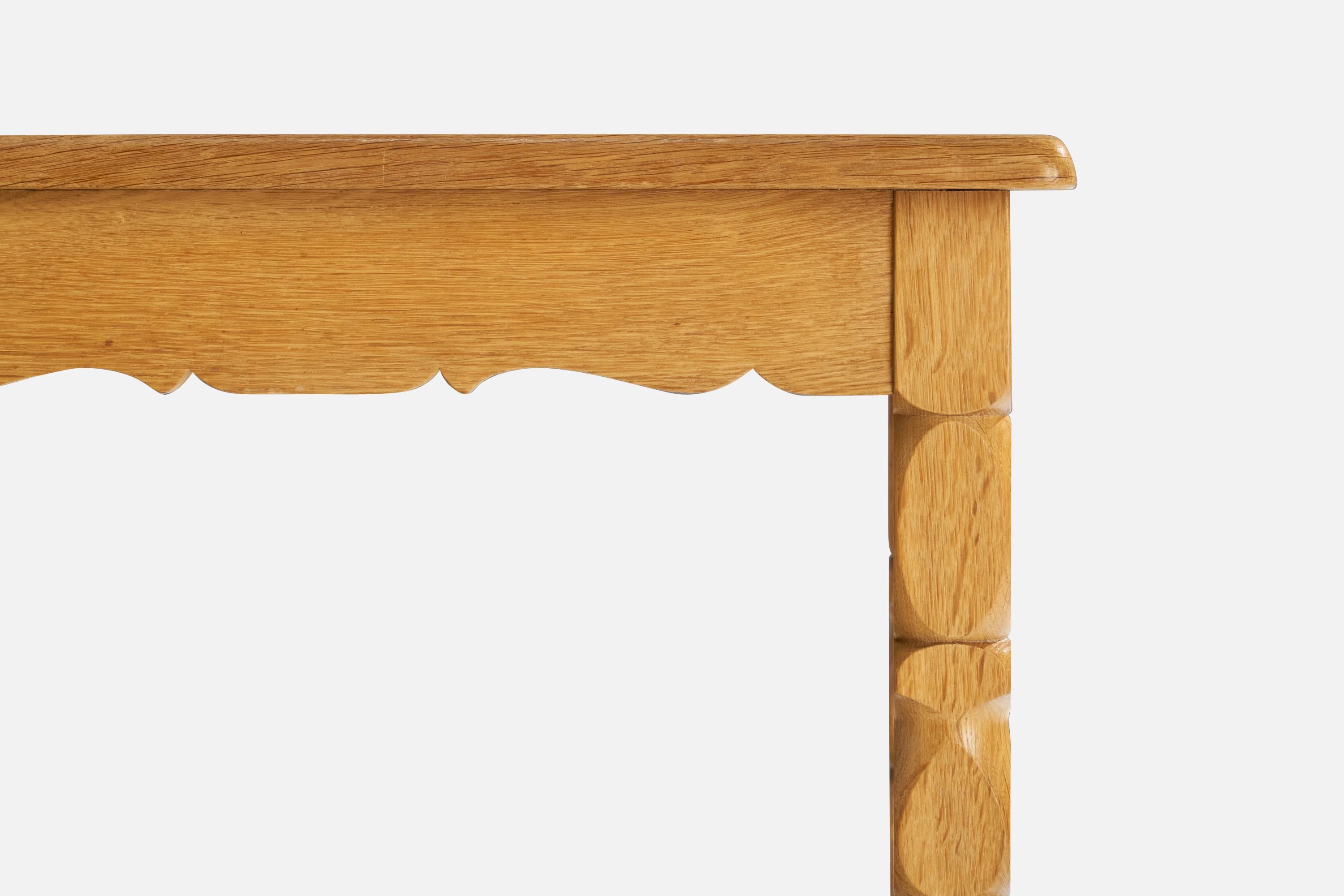 Dänische Designerin, Beistelltische, Eiche, Dänemark, 1960er Jahre (Mitte des 20. Jahrhunderts) im Angebot