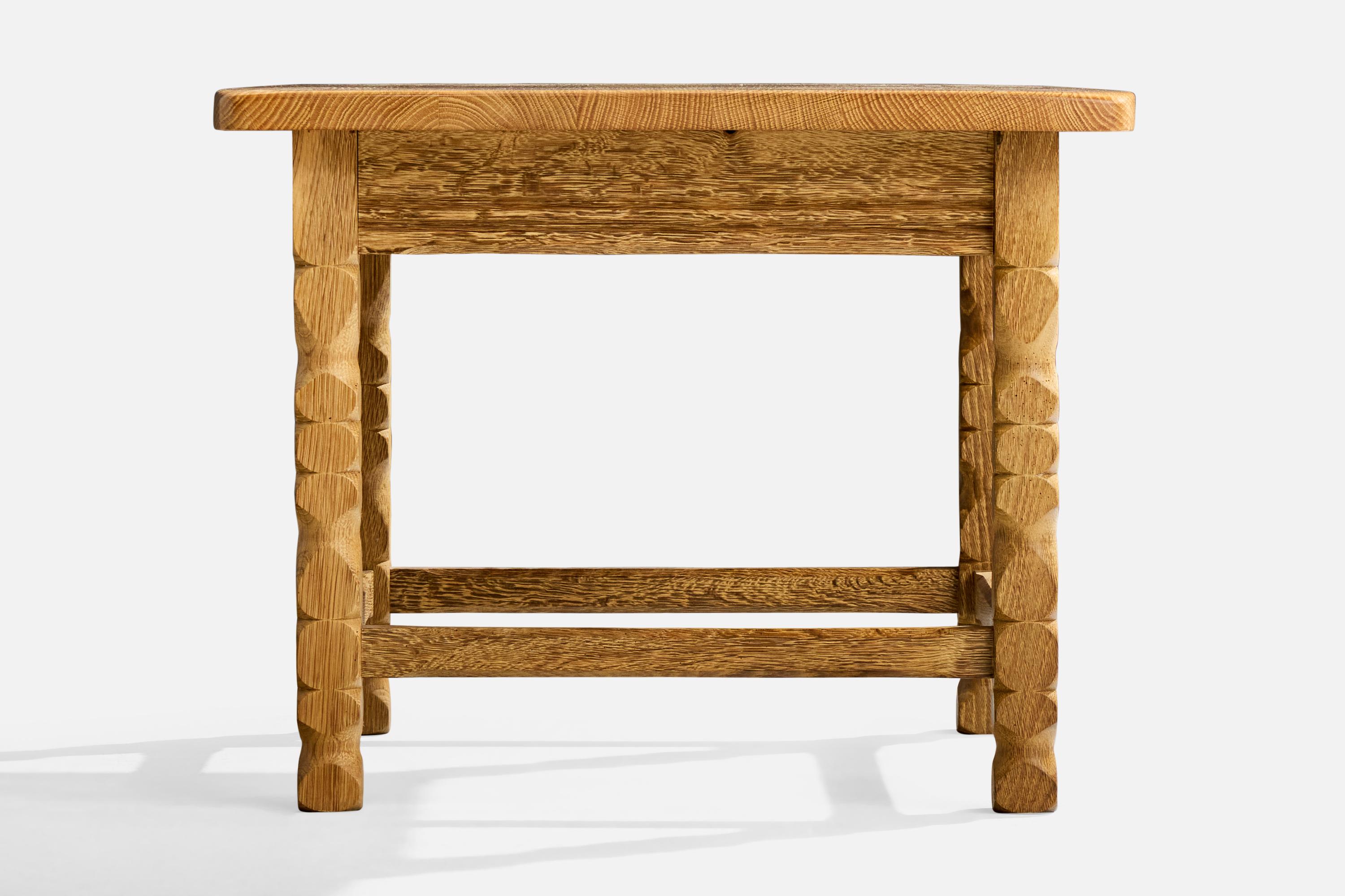 Designer danois, tables d'appoint, Oak, Danemark, années 1960 Bon état - En vente à High Point, NC