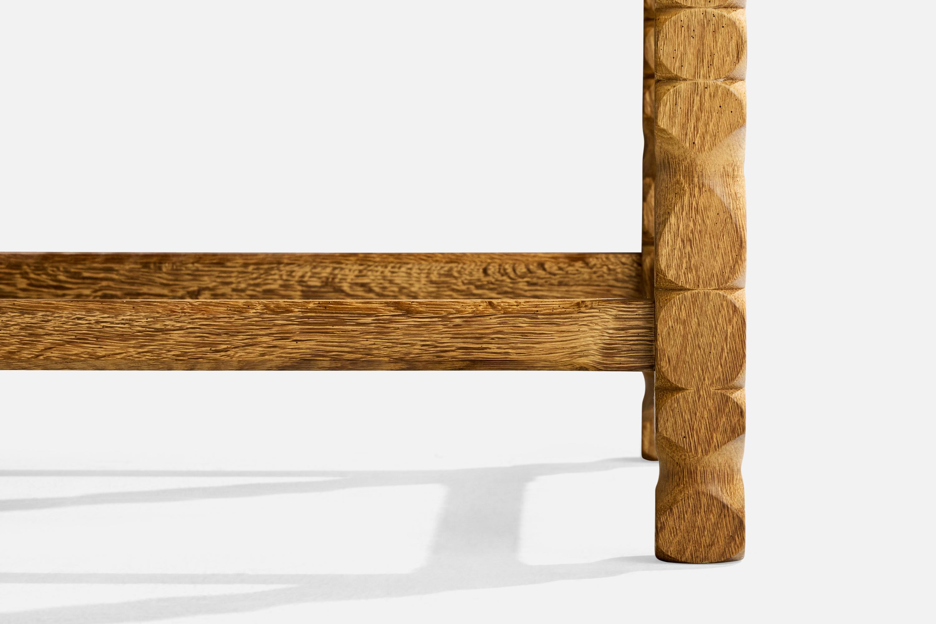 Designer danois, tables d'appoint, Oak, Danemark, années 1960 en vente 1