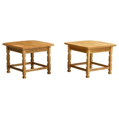 Designer danois, tables d'appoint, Oak, Danemark, années 1960