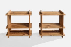 Danish Designer, Side Tables, Pine, Denmark, 1970s