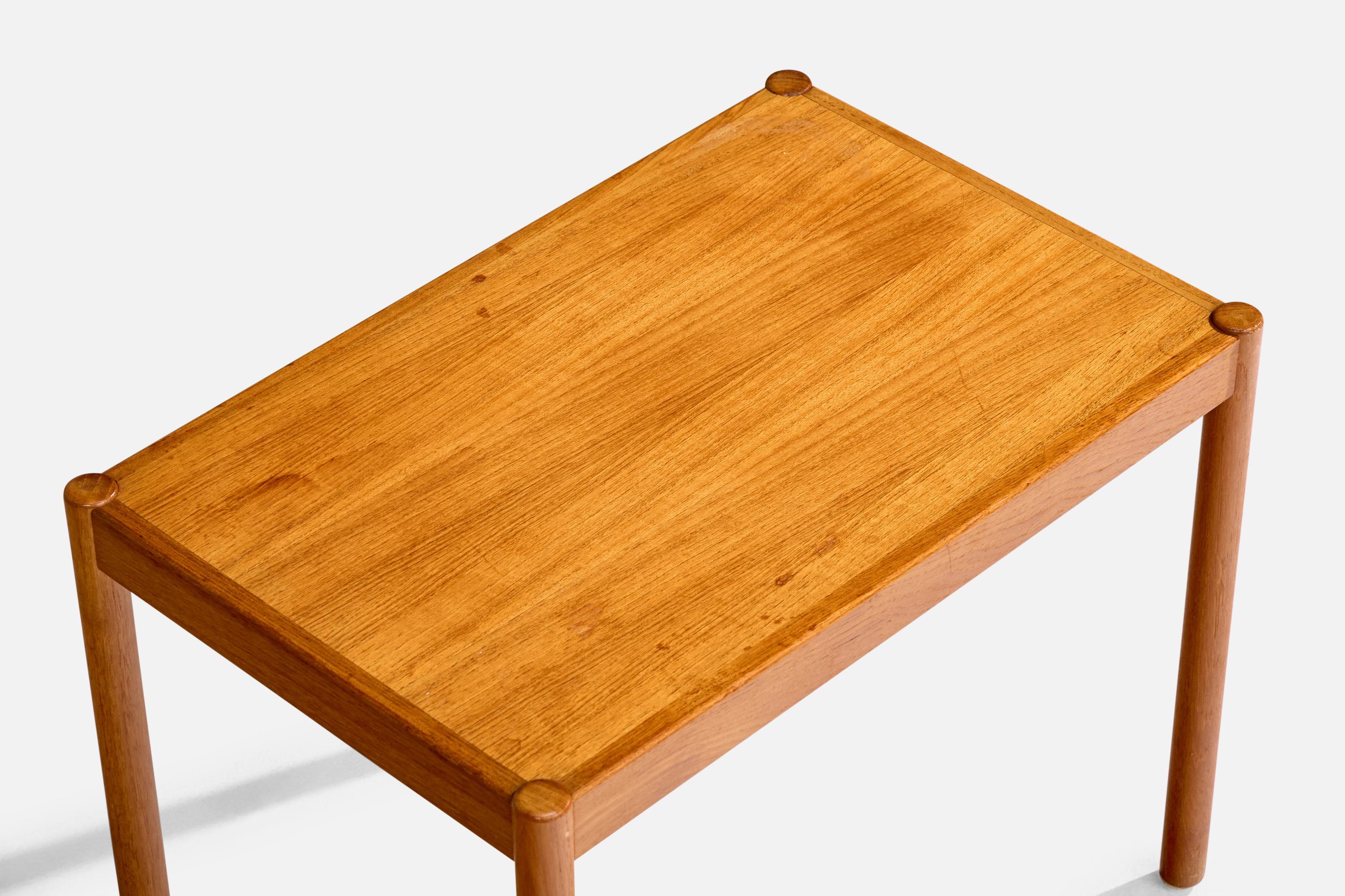 Danish Designer, Side Tables, Teak, Denmark, 1960s For Sale 3