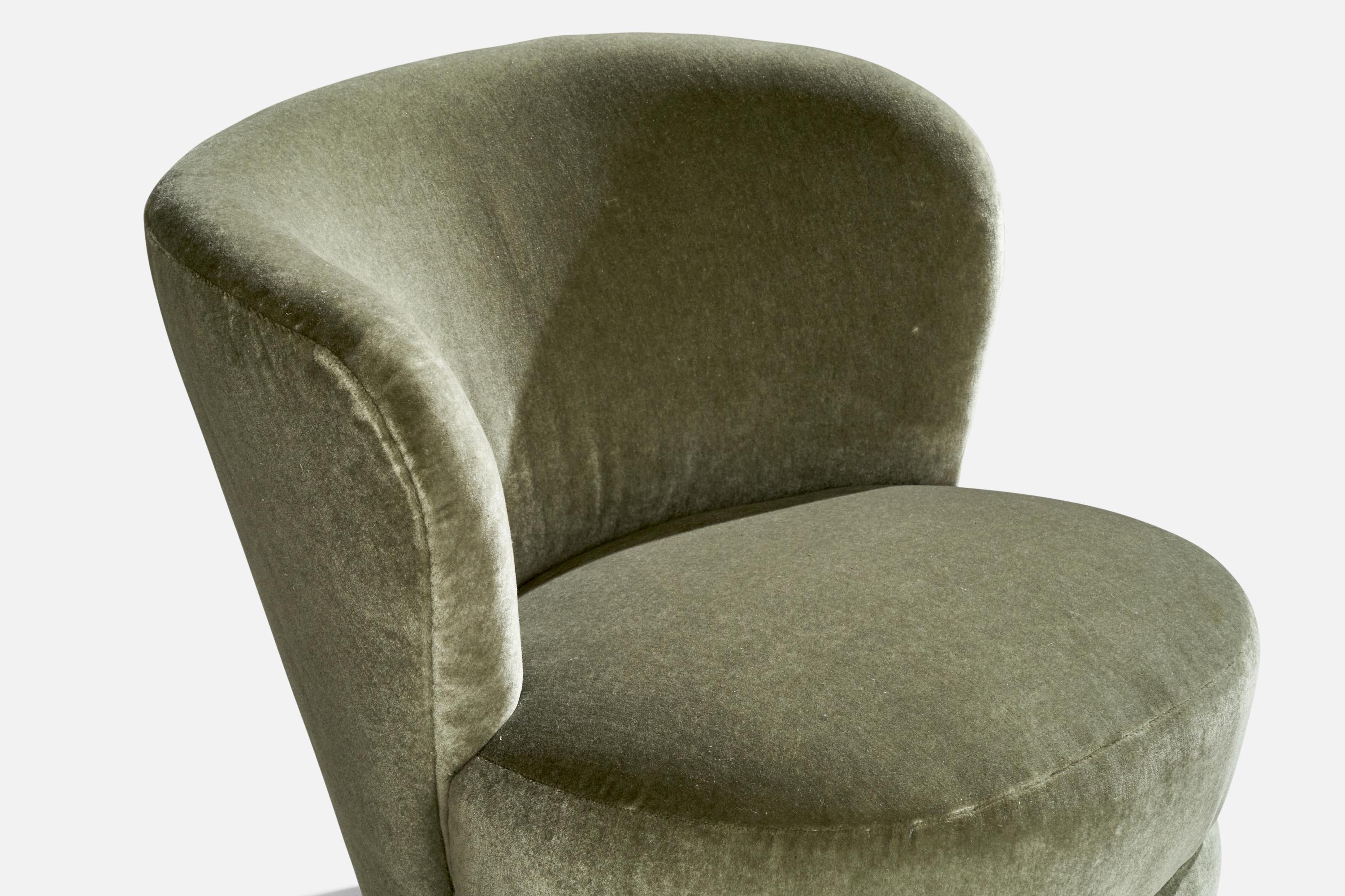 Designer danois, chaises à pantoufles, Beeche, Mohair, Danemark, années 1940 en vente 7