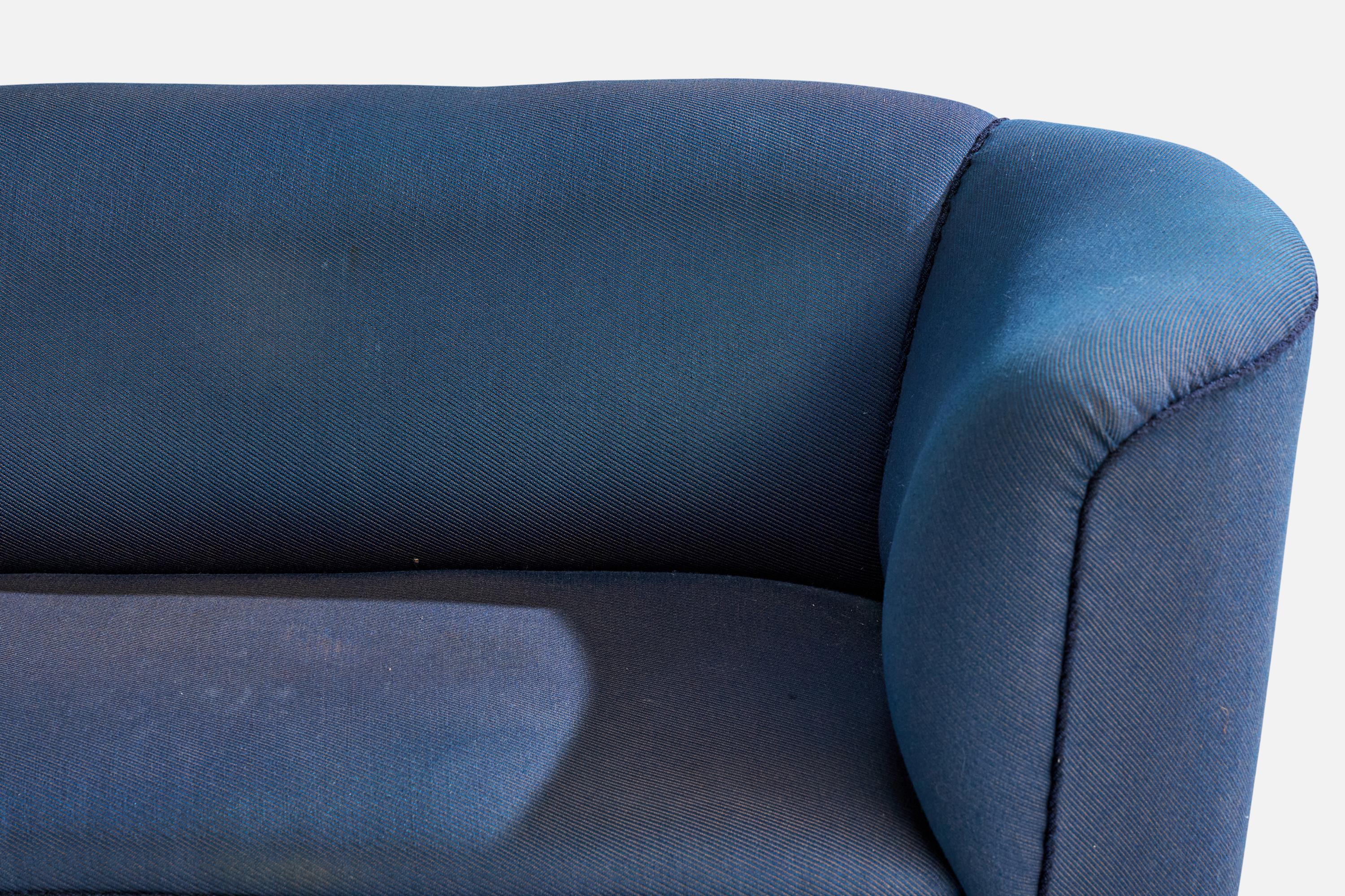 Danish Designer, Sofa, Fabric, Wood, Denmark, 1940s For Sale 6