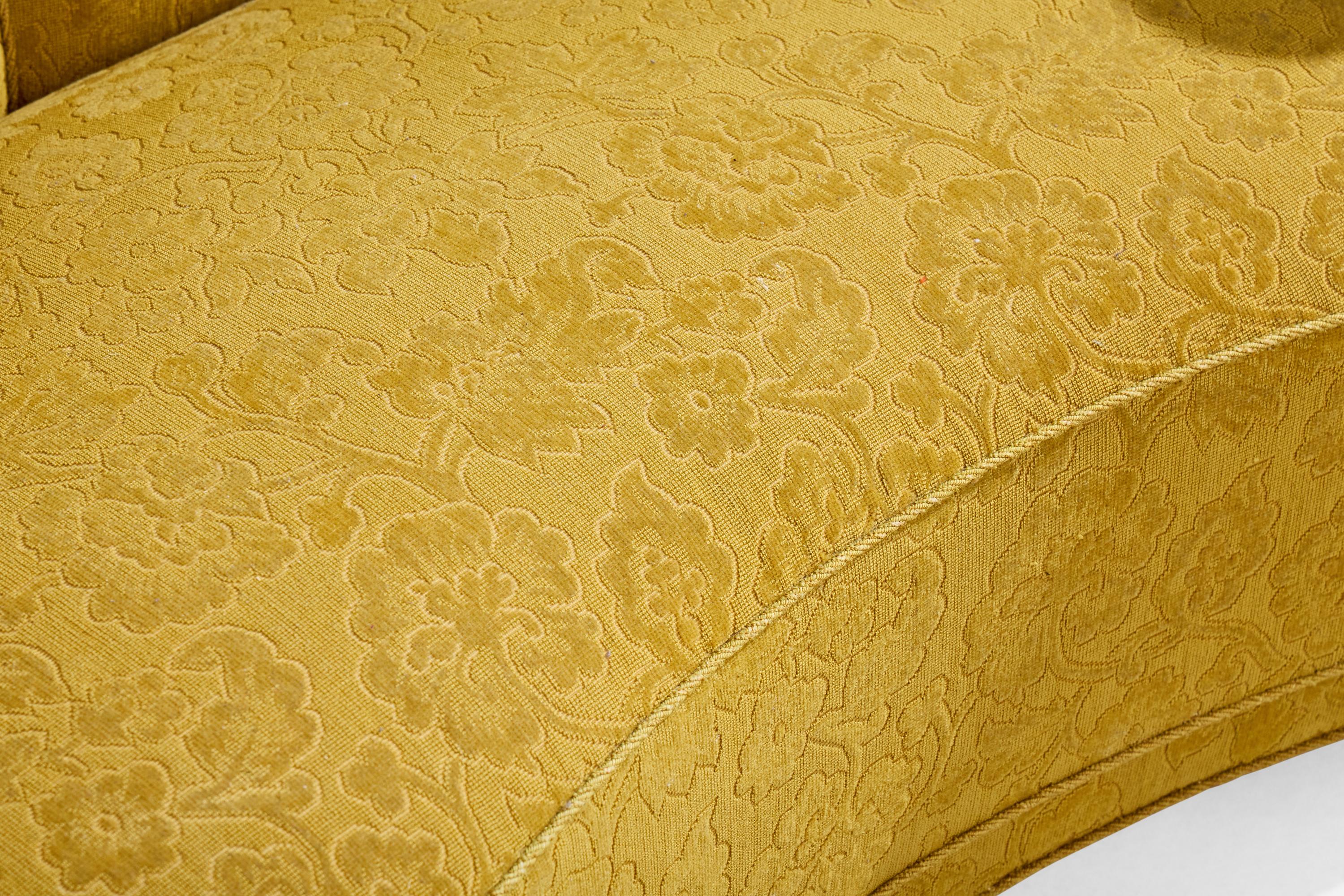 Danish Designer, Sofa, Fabric, Wood, Denmark, 1940s For Sale 6