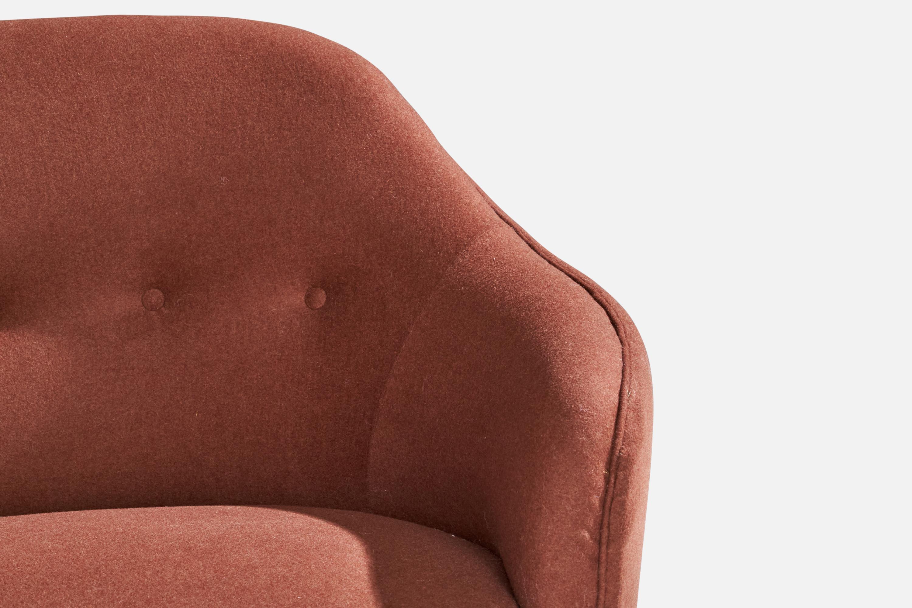 Tissu Canapé de designer danois, tissu, Wood, Danemark, années 1950 en vente