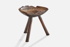 Danish Designer, Stool, Oak, Denmark, 1920s