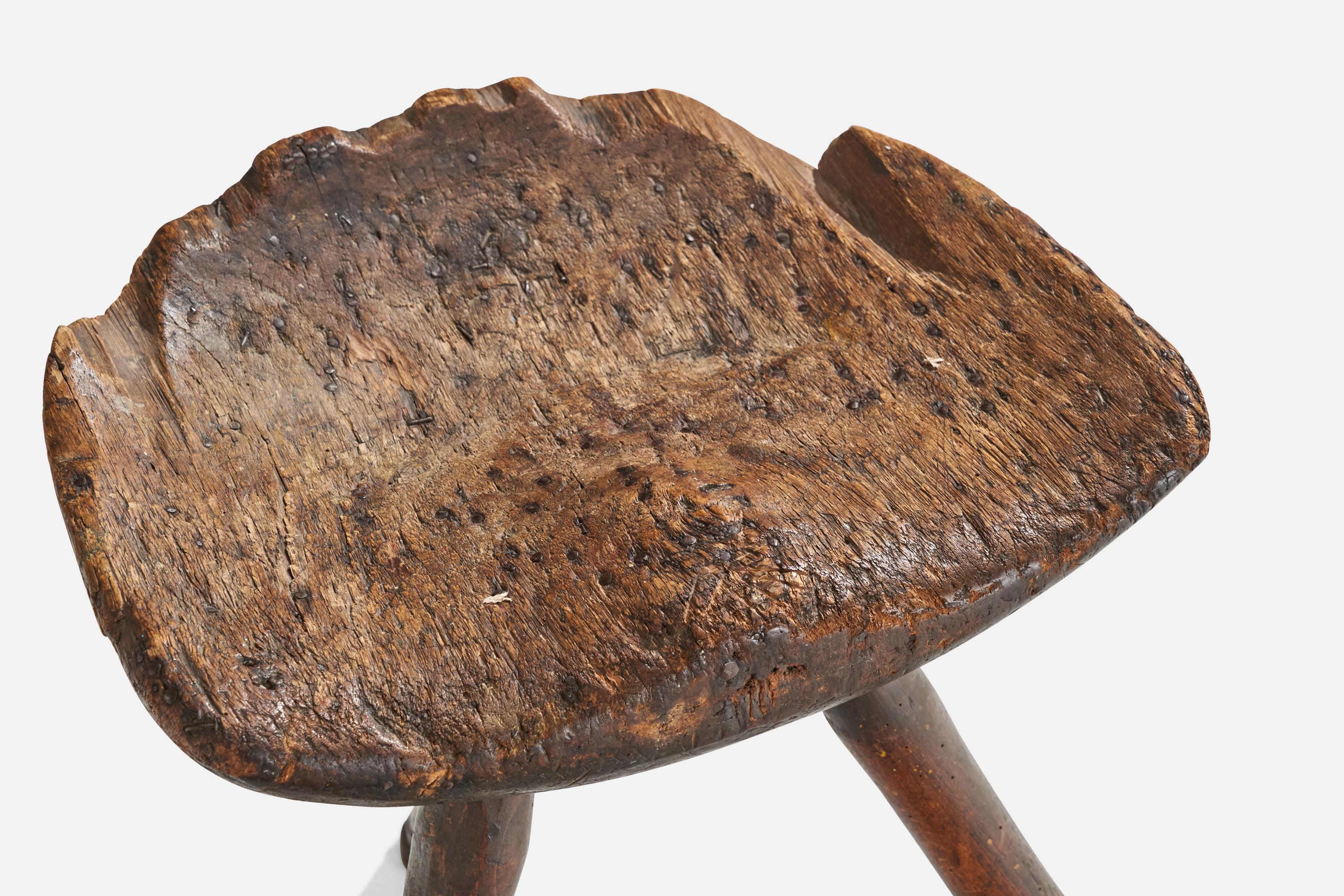 Quercia Sgabello di design danese, Oak, Danimarca, anni '1920 in vendita