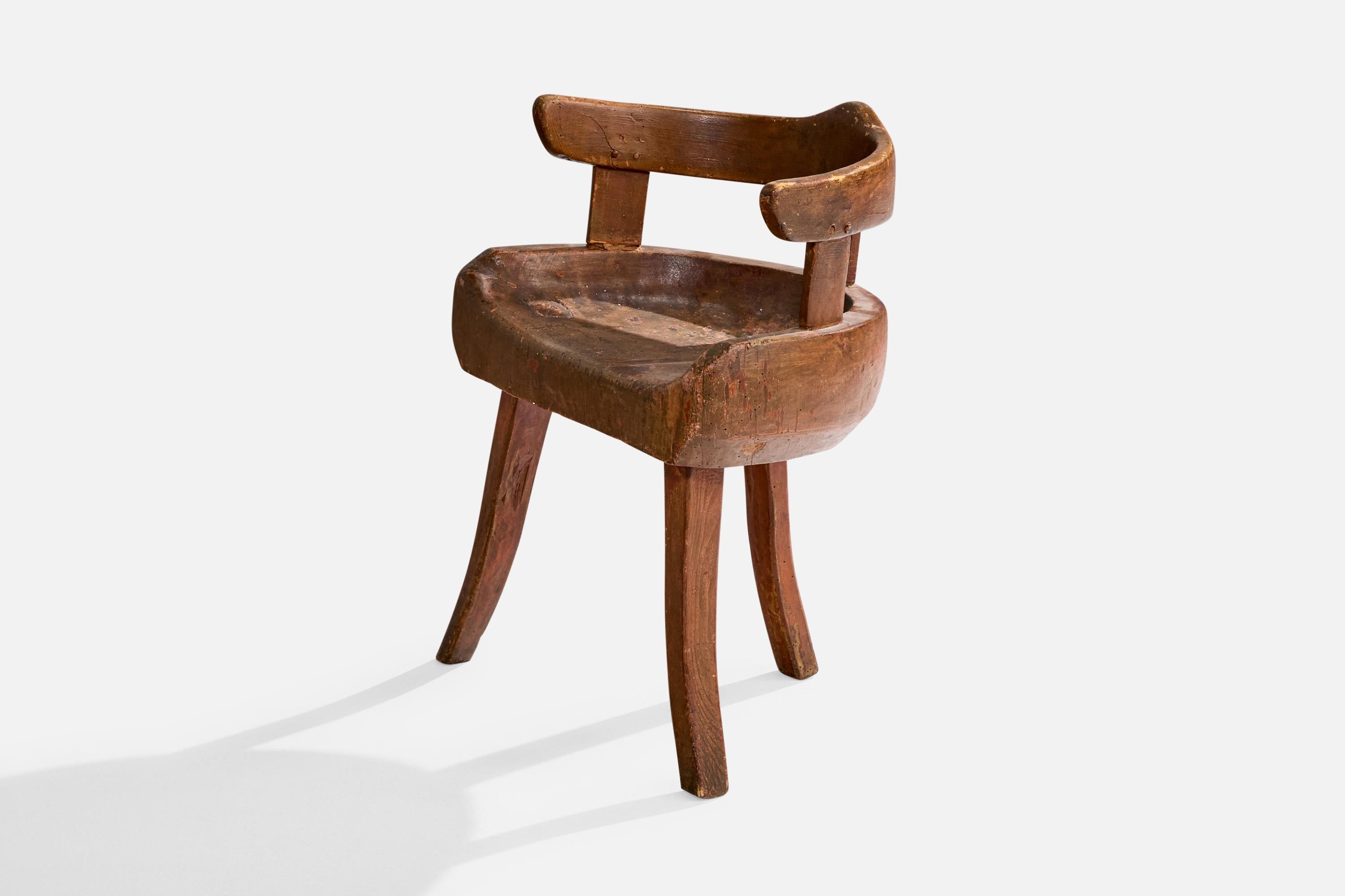Designer danois, tabouret, Wood, Danemark, années 1900 Bon état - En vente à High Point, NC