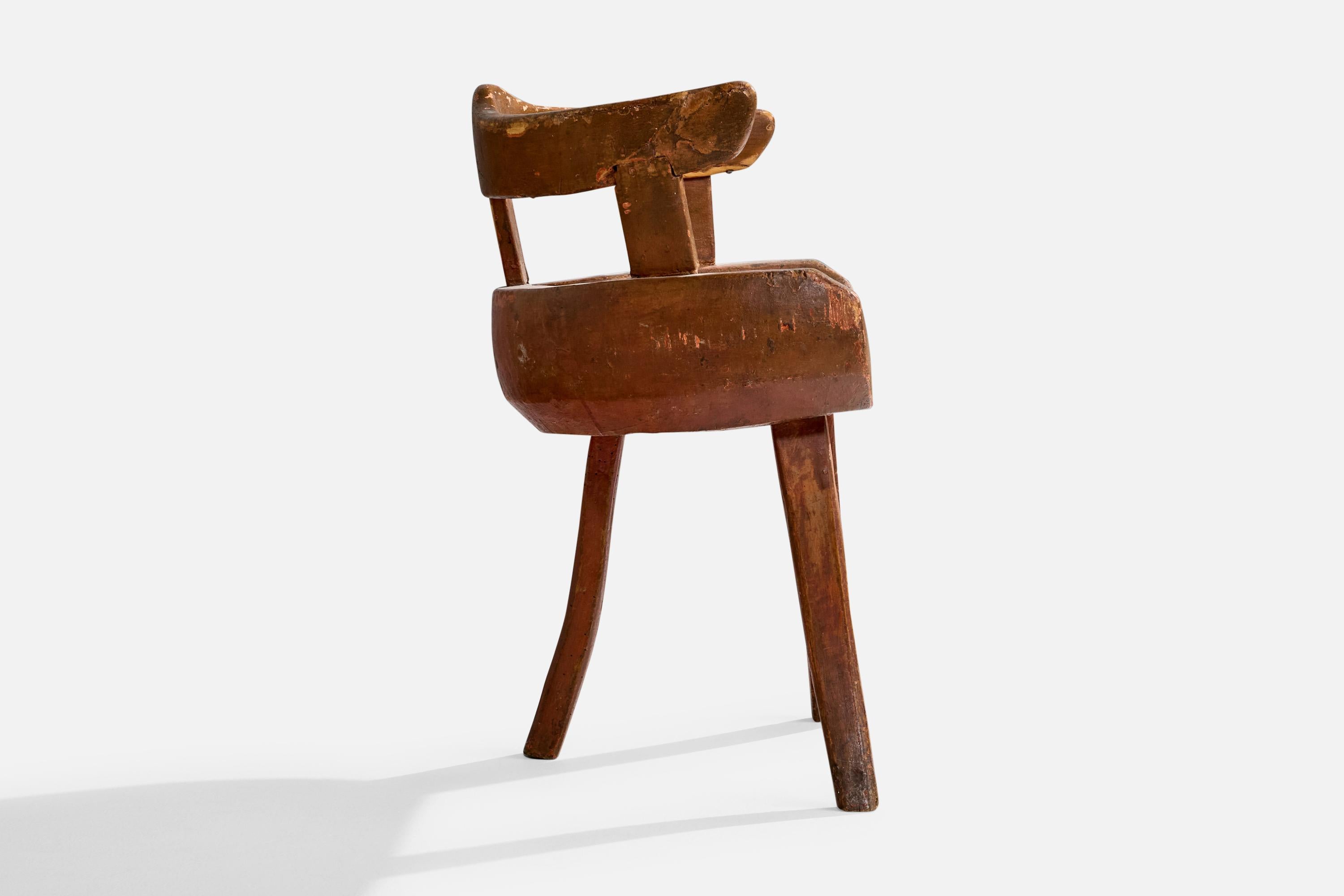 Bois Designer danois, tabouret, Wood, Danemark, années 1900 en vente