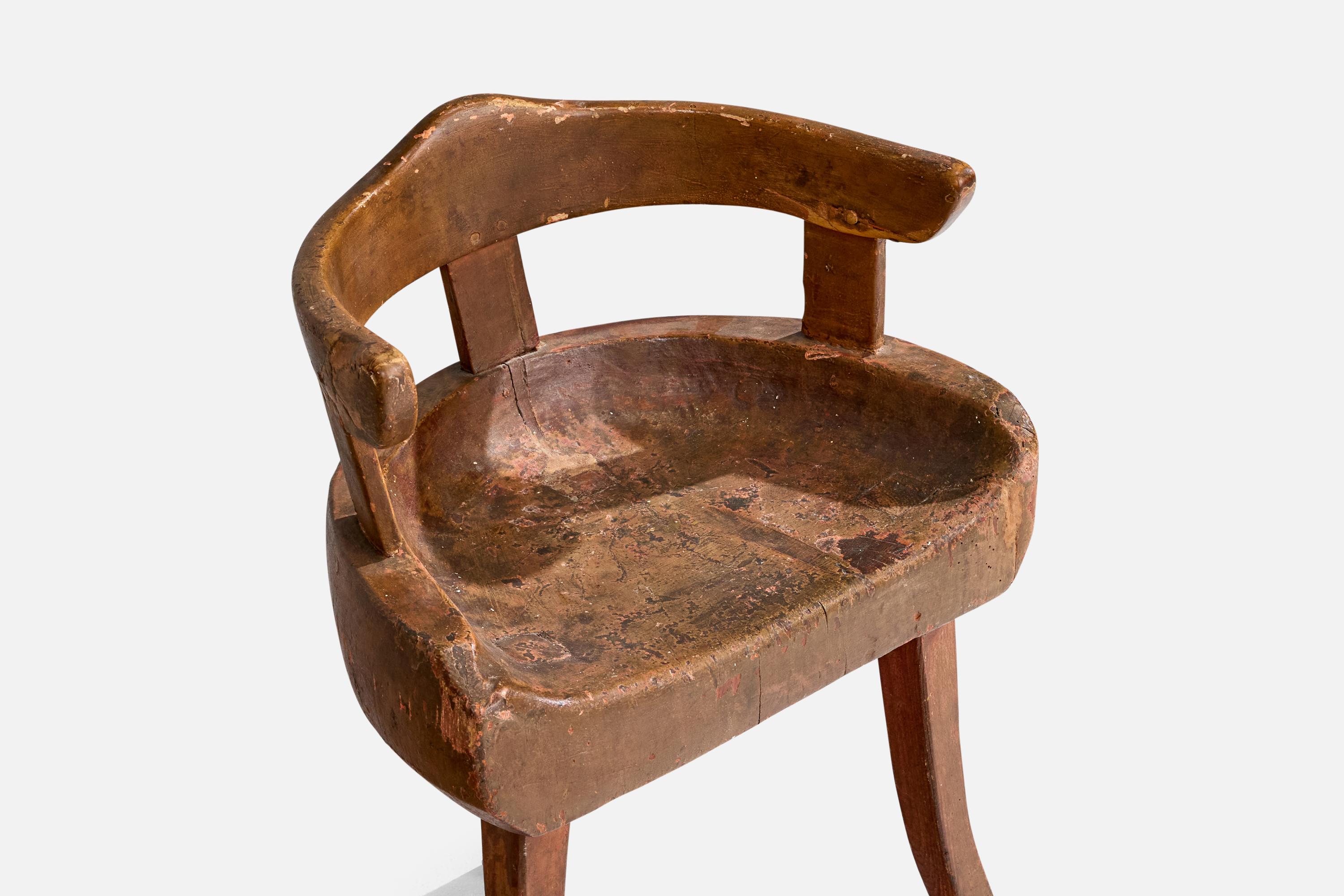 Designer danois, tabouret, Wood, Danemark, années 1900 en vente 1