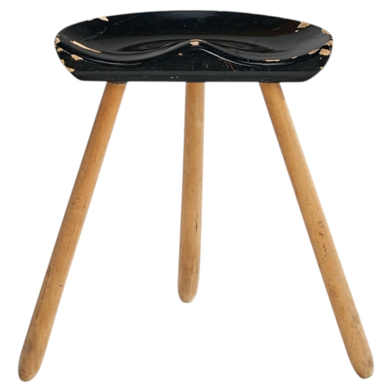 Danish Designer, Stool, Wood, Denmark, 1960s