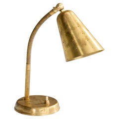 Danish Designer, Table Lamp, Brass, Denmark, 1940s