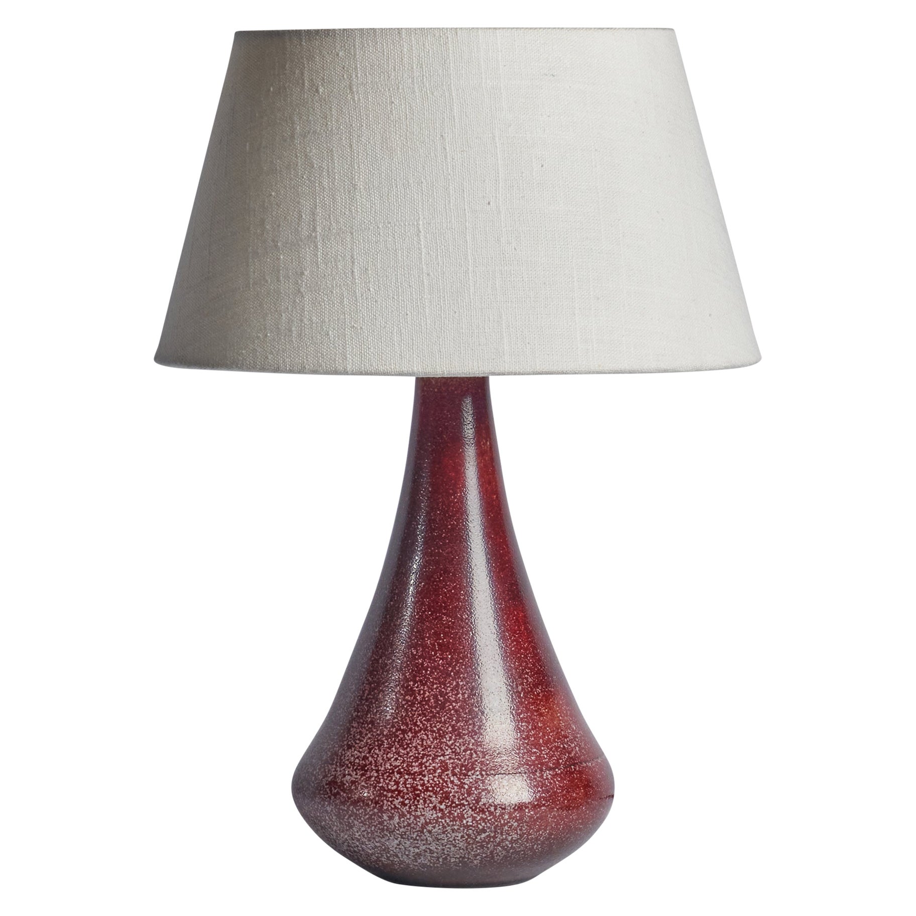 Danish Designer, Table Lamp, Ceramic, Denmark, 1940s