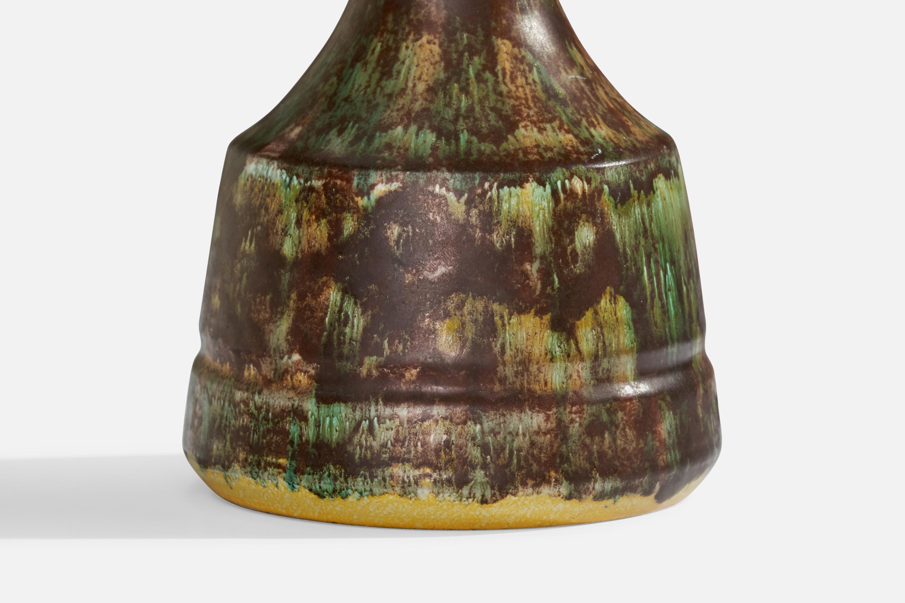 Danish Designer, Table Lamp, Ceramic, Denmark, 1960s For Sale 1