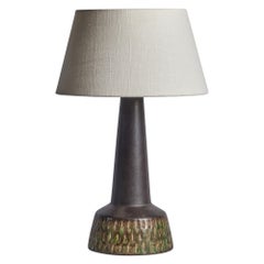 Danish Designer, Table Lamp, Ceramic, Denmark, 1960s