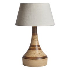 Danish Designer, Table Lamp, Ceramic, Denmark, 1960s