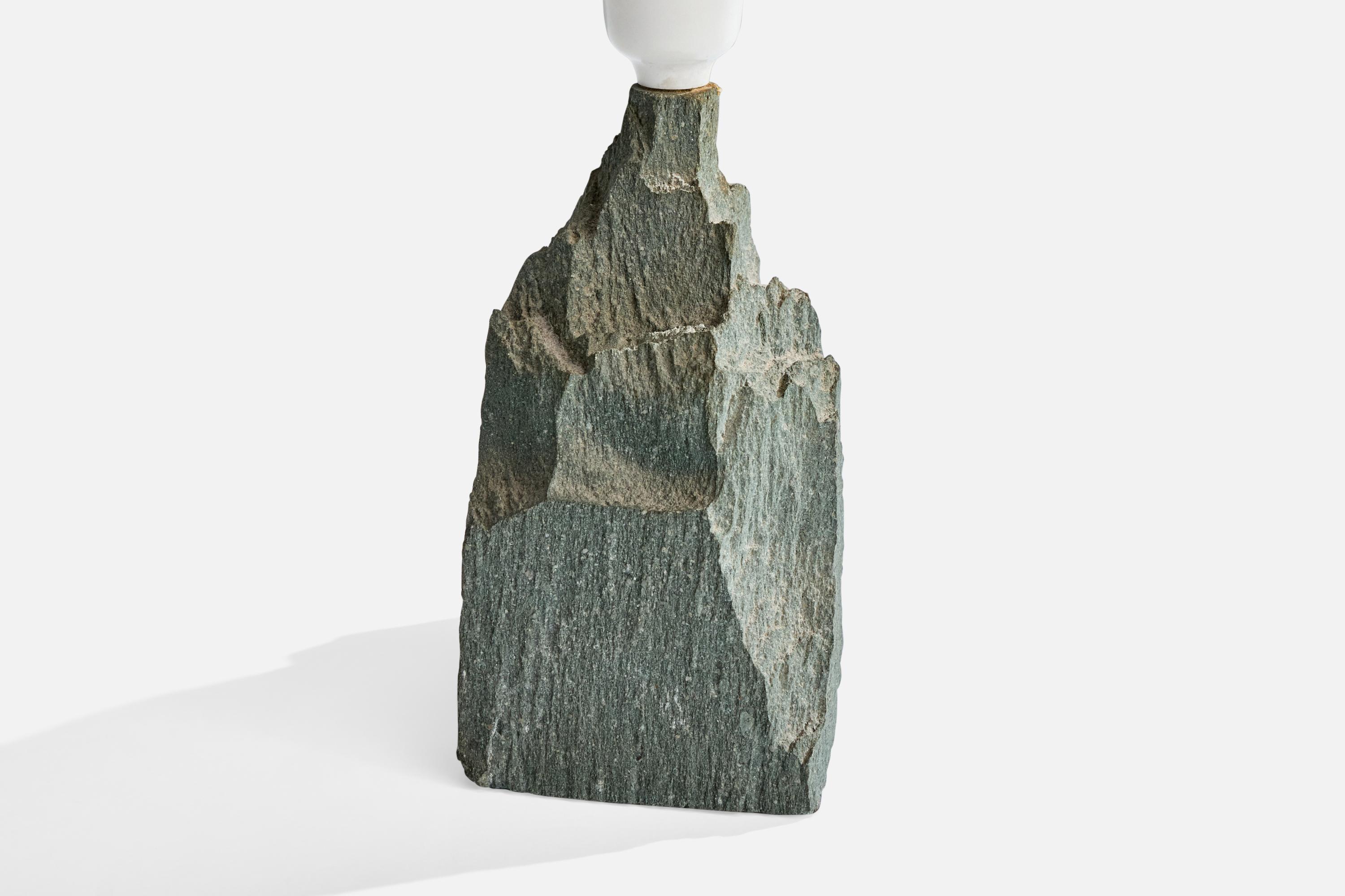 Diseñador danés, lámpara de mesa, Stone, Dinamarca, años 80 en venta 4