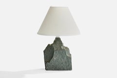 Danish Designer, Table Lamp, Stone, Denmark, 1980s