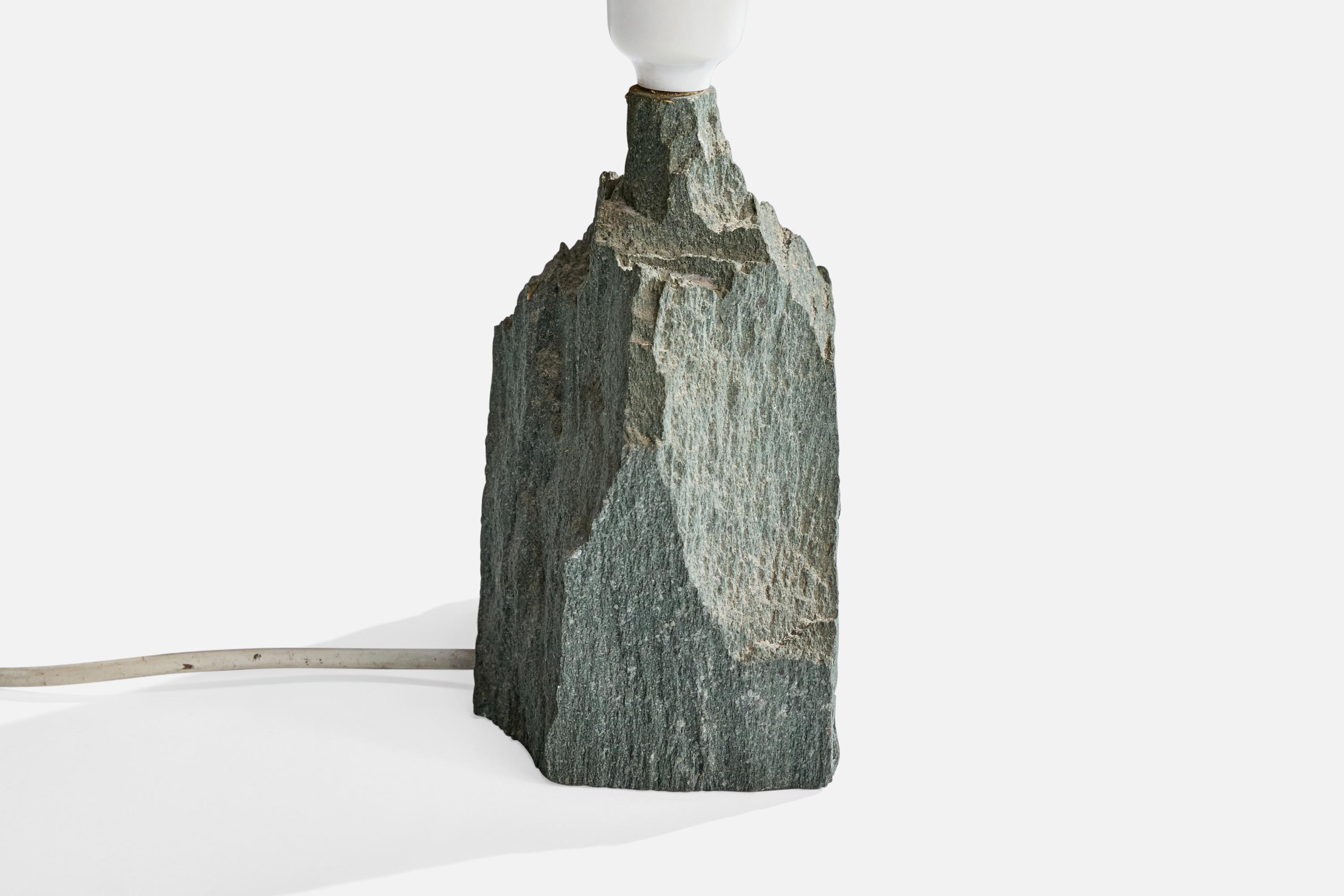 Diseñador danés, lámpara de mesa, Stone, Dinamarca, años 80 en venta 2