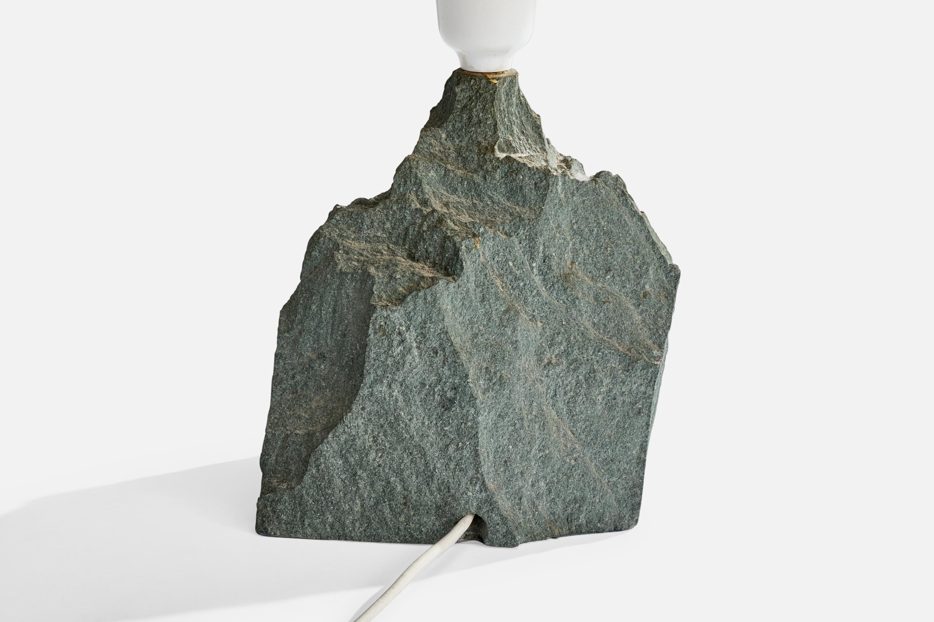 Diseñador danés, lámpara de mesa, Stone, Dinamarca, años 80 en venta 3