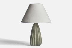 Danish Designer, Table Lamp, Stoneware, Denmark, 1950s