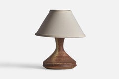 Diseñador danés, Lámpara de mesa, Gres, Dinamarca Años 60