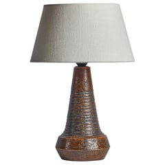 Lampada da tavolo di design danese, gres, Danimarca, anni '1960