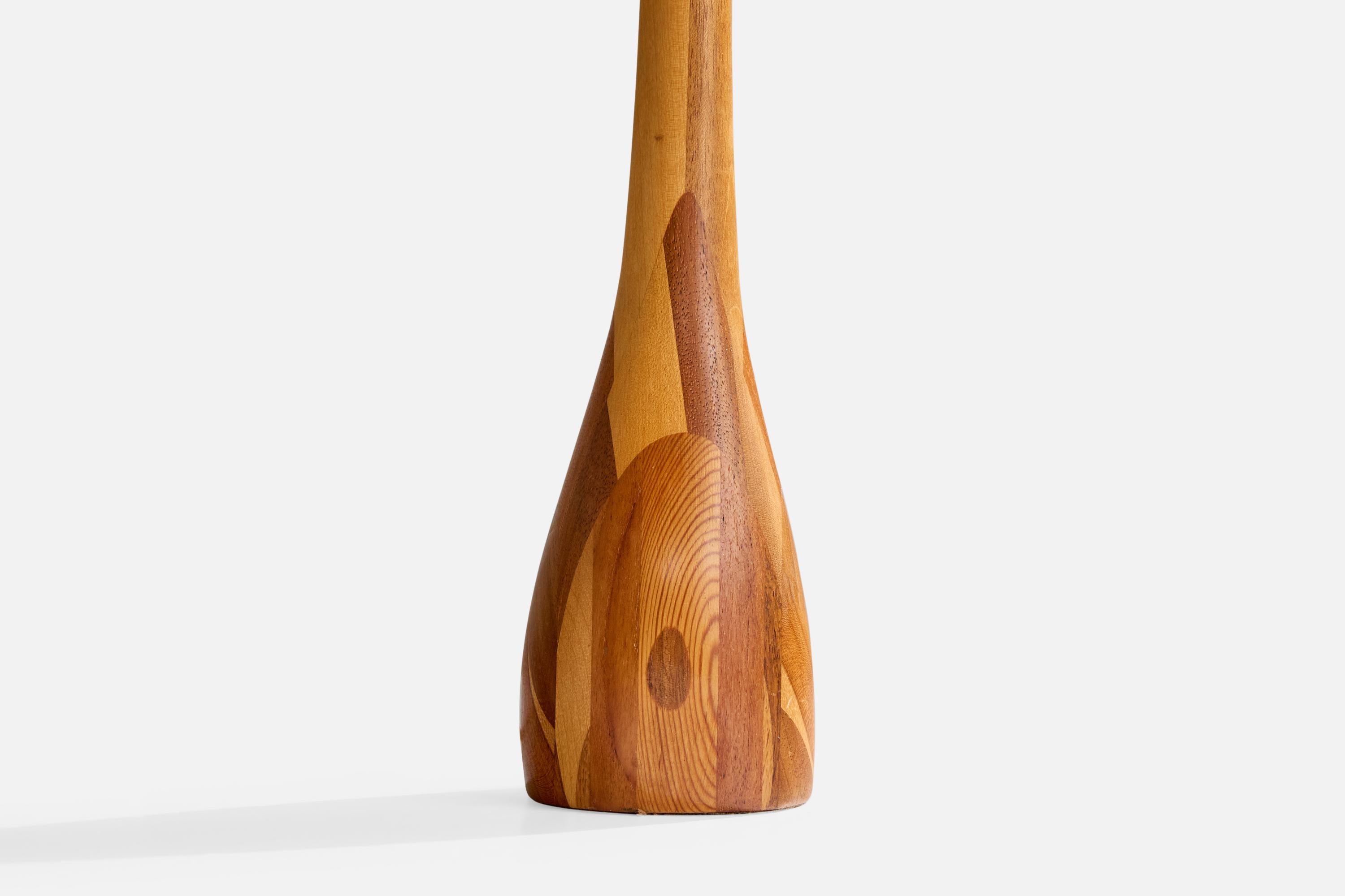 Lampada da tavolo di design danese, Wood, Danimarca, anni '50 In condizioni buone in vendita a High Point, NC