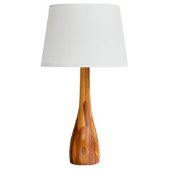 Lampada da tavolo di design danese, Wood, Danimarca, anni '50