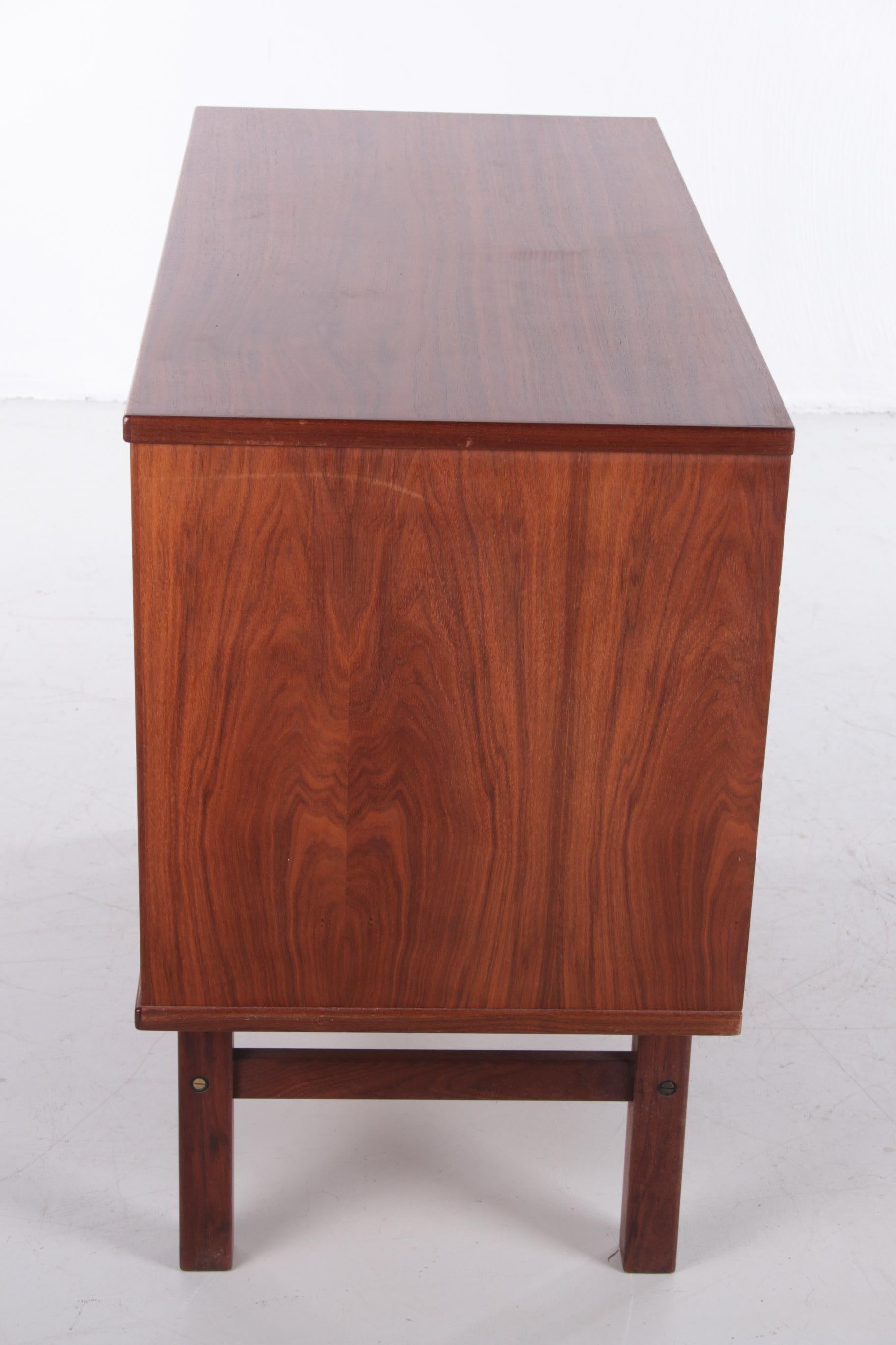 Mid-20th Century Danish Designer Teak Wooden 3 Drawer Cabinet by Nils Jonsson, 1960s