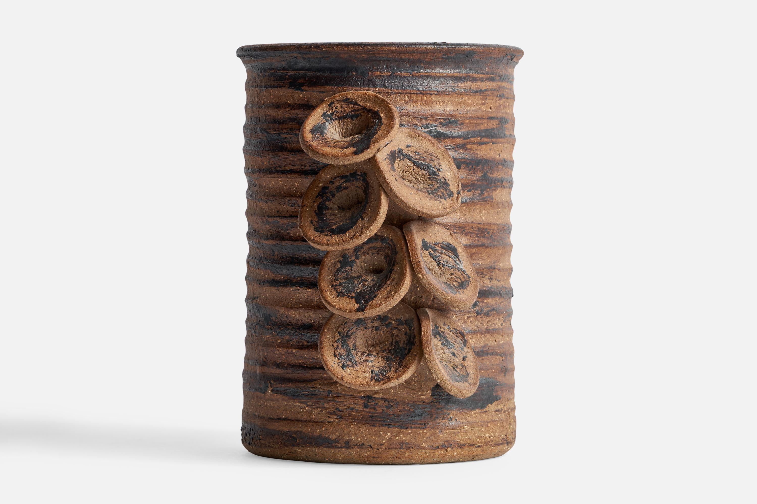 Danish Designer, Vase, Ceramic, Denmark, 1960s For Sale 2