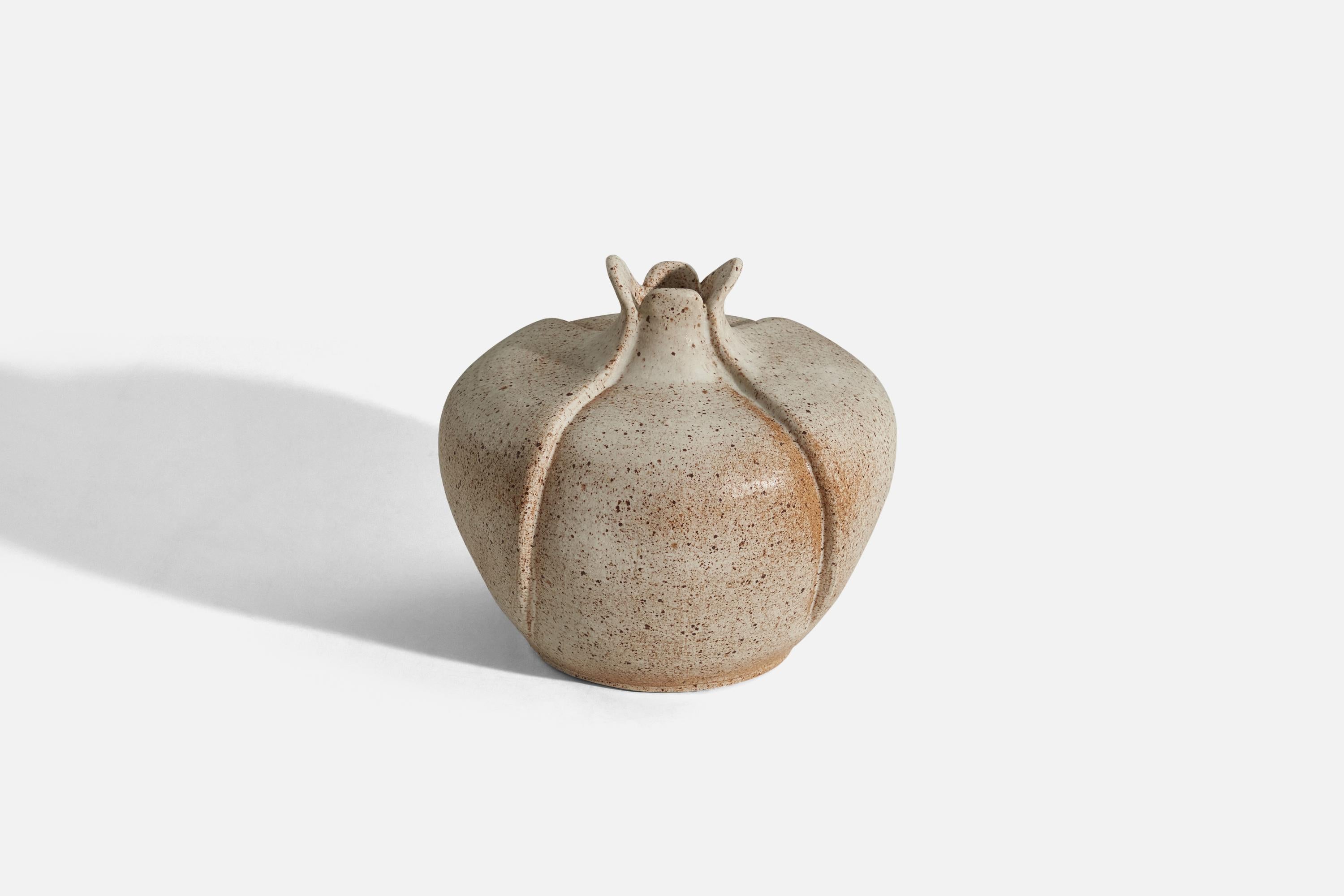 Mid-Century Modern Danish Designer, Vase, Stoneware, Denmark, 1950s
