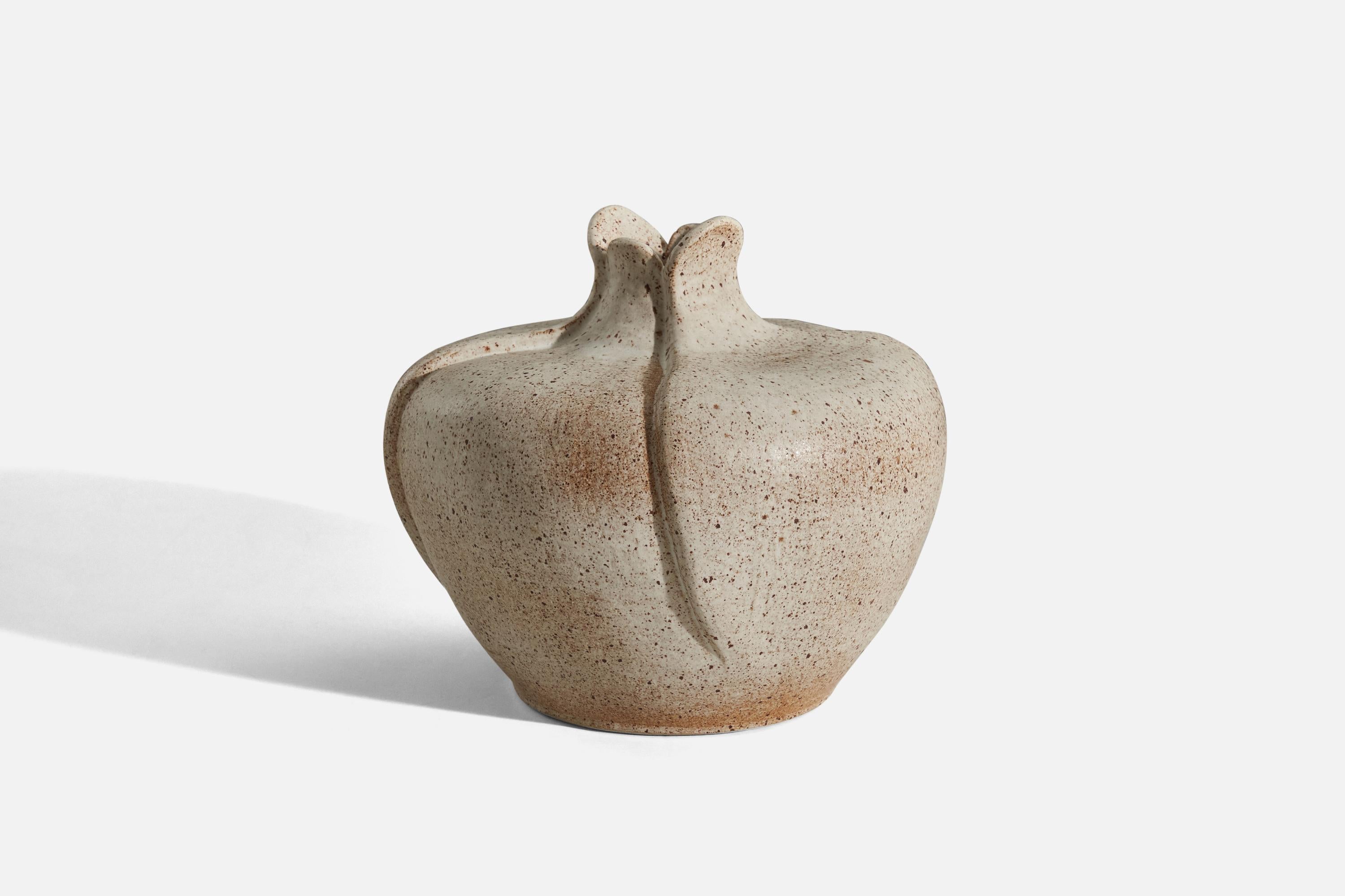 Danish Designer, Vase, Stoneware, Denmark, 1950s In Good Condition In High Point, NC