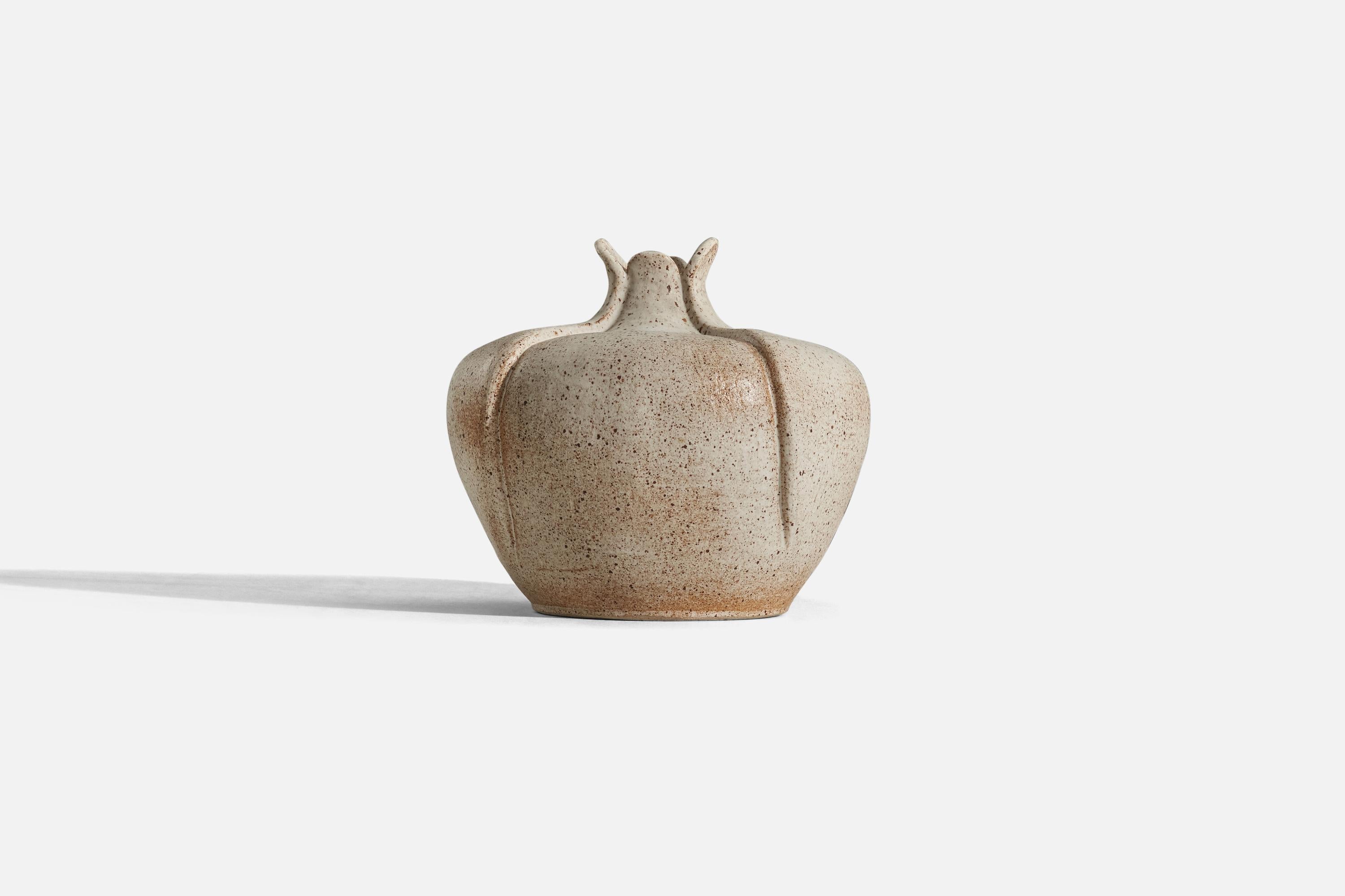 Mid-20th Century Danish Designer, Vase, Stoneware, Denmark, 1950s